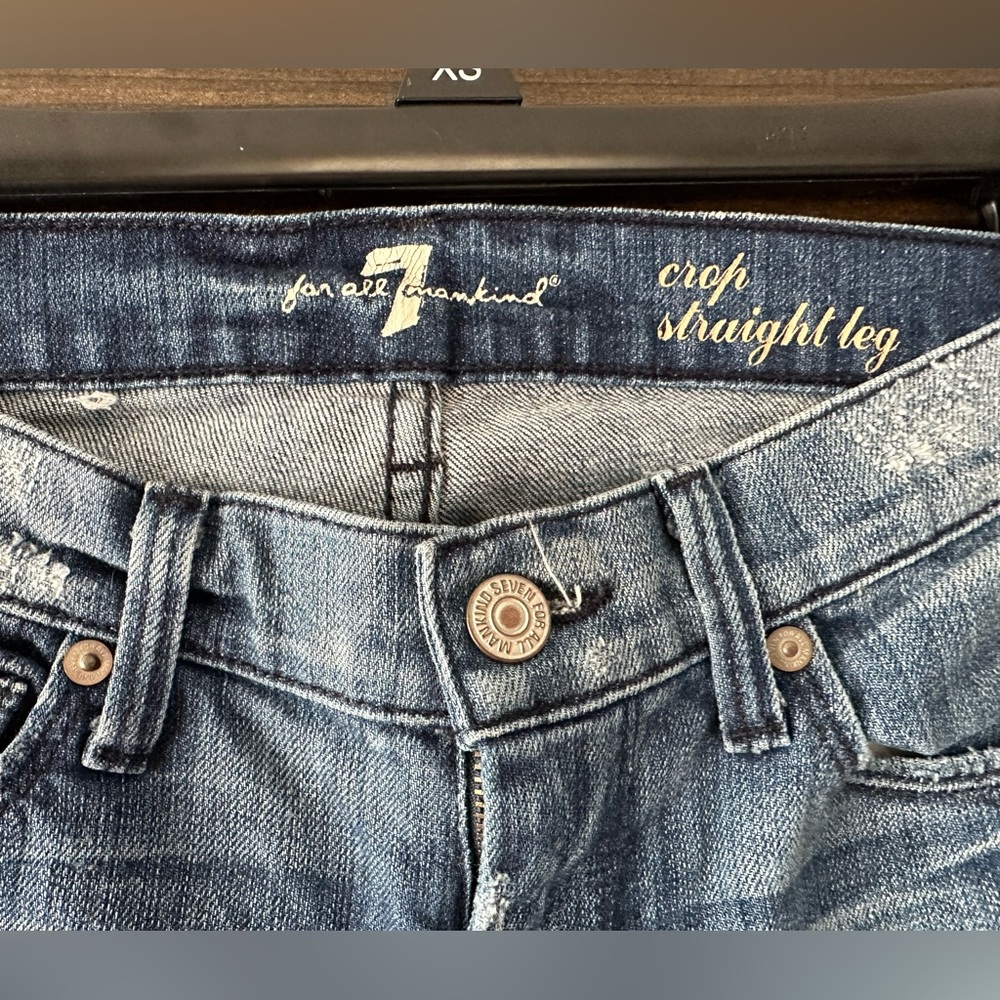 7 For All Mankind Straight Leg Crop - Picture 2 of 4